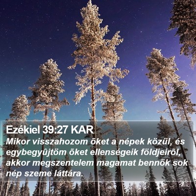 Ezékiel 39:27 KAR Bible Verse Image