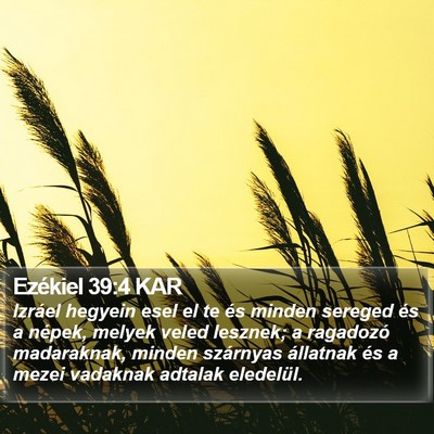 Ezékiel 39:4 KAR Bible Verse Image