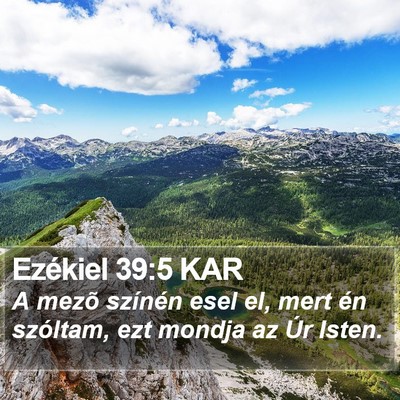 Ezékiel 39:5 KAR Bible Verse Image