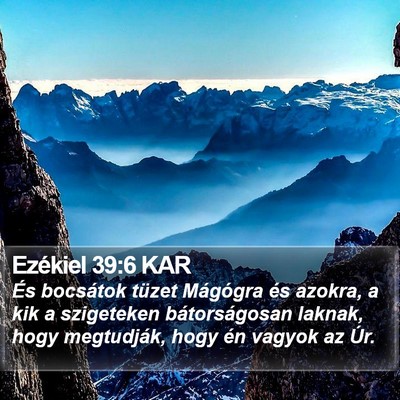 Ezékiel 39:6 KAR Bible Verse Image