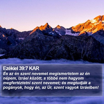 Ezékiel 39:7 KAR Bible Verse Image