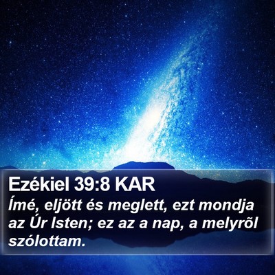 Ezékiel 39:8 KAR Bible Verse Image