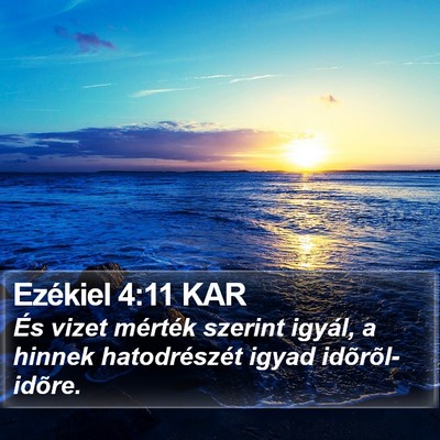 Ezékiel 4:11 KAR Bible Verse Image
