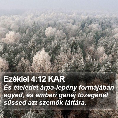 Ezékiel 4:12 KAR Bible Verse Image