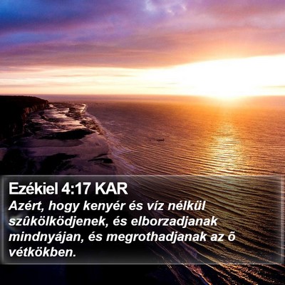 Ezékiel 4:17 KAR Bible Verse Image