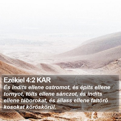 Ezékiel 4:2 KAR Bible Verse Image