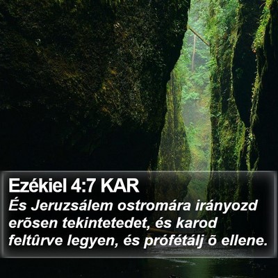 Ezékiel 4:7 KAR Bible Verse Image