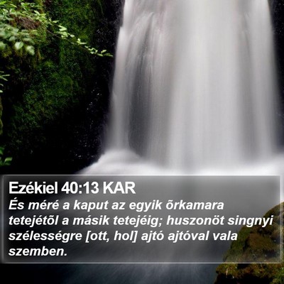 Ezékiel 40:13 KAR Bible Verse Image