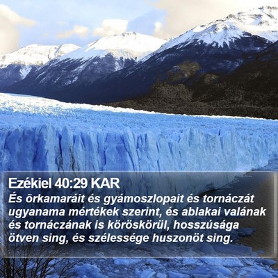Ezékiel 40:29 KAR Bible Verse Image