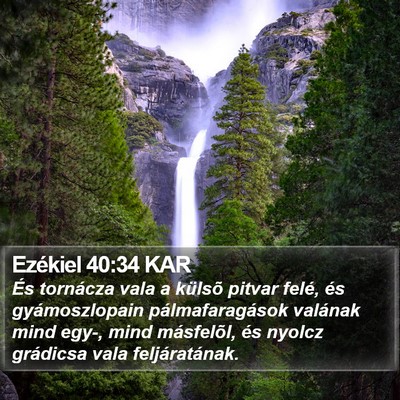 Ezékiel 40:34 KAR Bible Verse Image