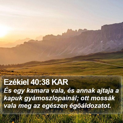 Ezékiel 40:38 KAR Bible Verse Image