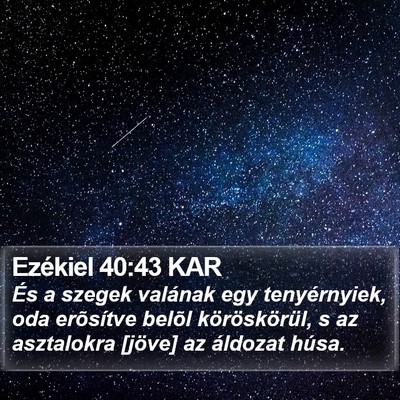 Ezékiel 40:43 KAR Bible Verse Image