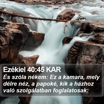 Ezékiel 40:45 KAR Bible Verse Image