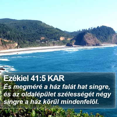 Ezékiel 41:5 KAR Bible Verse Image