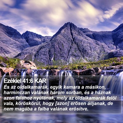 Ezékiel 41:6 KAR Bible Verse Image