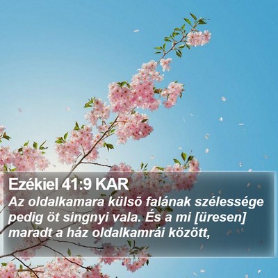 Ezékiel 41:9 KAR Bible Verse Image