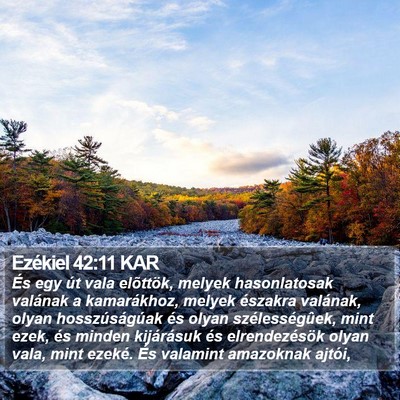 Ezékiel 42:11 KAR Bible Verse Image