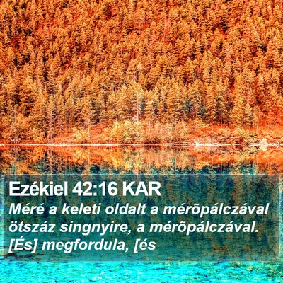 Ezékiel 42:16 KAR Bible Verse Image
