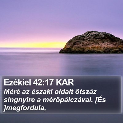 Ezékiel 42:17 KAR Bible Verse Image