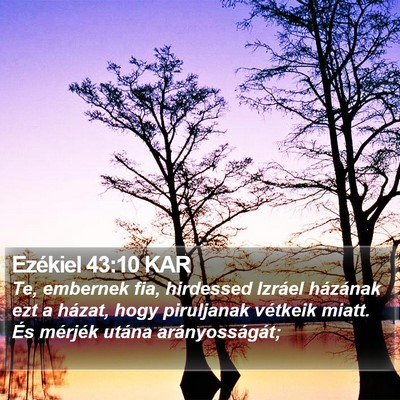 Ezékiel 43:10 KAR Bible Verse Image