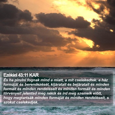 Ezékiel 43:11 KAR Bible Verse Image