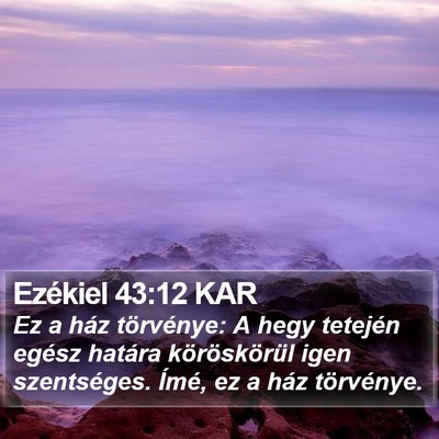 Ezékiel 43:12 KAR Bible Verse Image