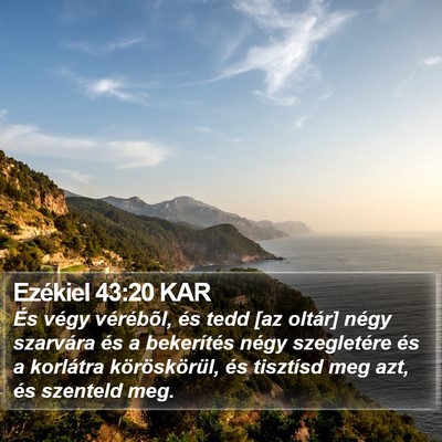 Ezékiel 43:20 KAR Bible Verse Image