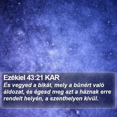 Ezékiel 43:21 KAR Bible Verse Image