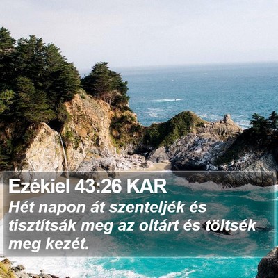 Ezékiel 43:26 KAR Bible Verse Image