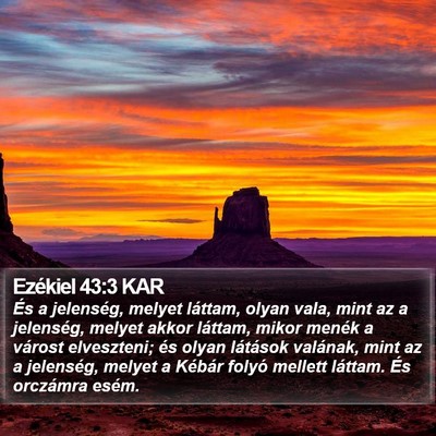 Ezékiel 43:3 KAR Bible Verse Image