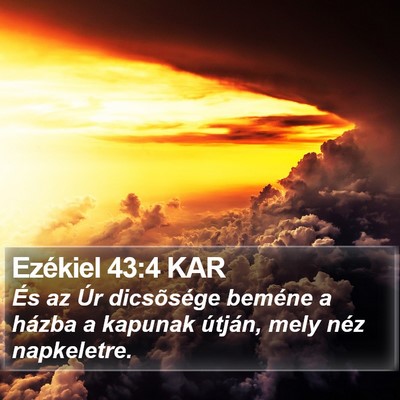 Ezékiel 43:4 KAR Bible Verse Image