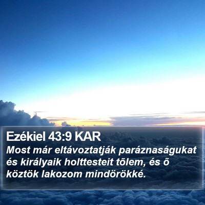 Ezékiel 43:9 KAR Bible Verse Image