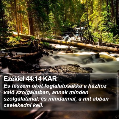 Ezékiel 44:14 KAR Bible Verse Image