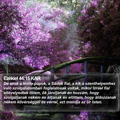 Ezékiel 44:15 KAR Bible Verse Image