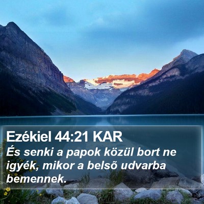 Ezékiel 44:21 KAR Bible Verse Image