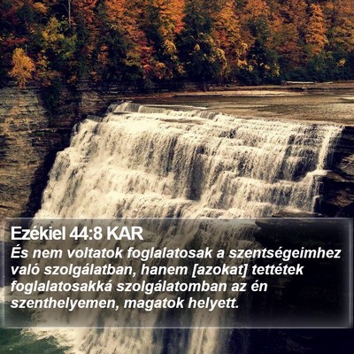 Ezékiel 44:8 KAR Bible Verse Image
