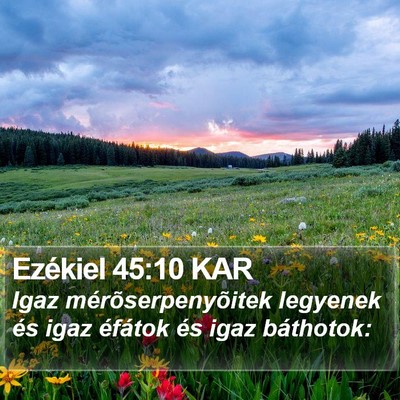 Ezékiel 45:10 KAR Bible Verse Image