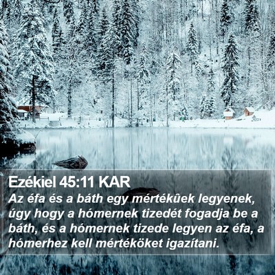 Ezékiel 45:11 KAR Bible Verse Image