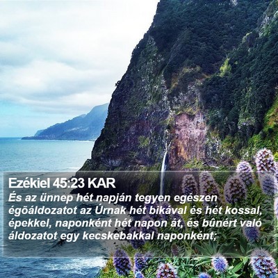 Ezékiel 45:23 KAR Bible Verse Image