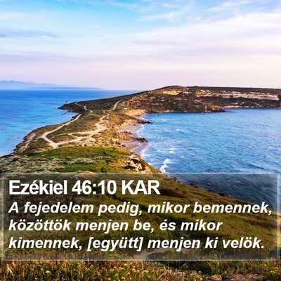 Ezékiel 46:10 KAR Bible Verse Image