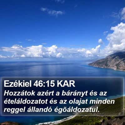 Ezékiel 46:15 KAR Bible Verse Image