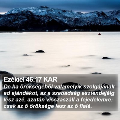 Ezékiel 46:17 KAR Bible Verse Image