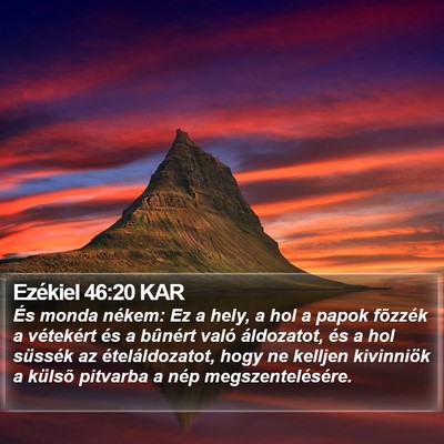 Ezékiel 46:20 KAR Bible Verse Image
