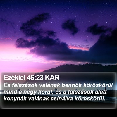 Ezékiel 46:23 KAR Bible Verse Image