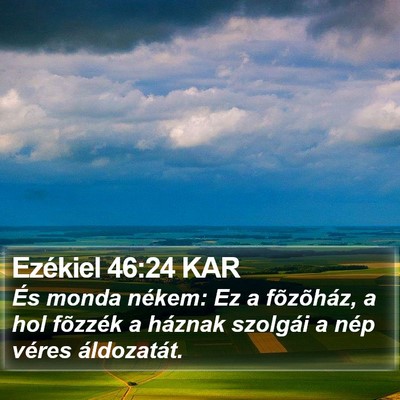 Ezékiel 46:24 KAR Bible Verse Image