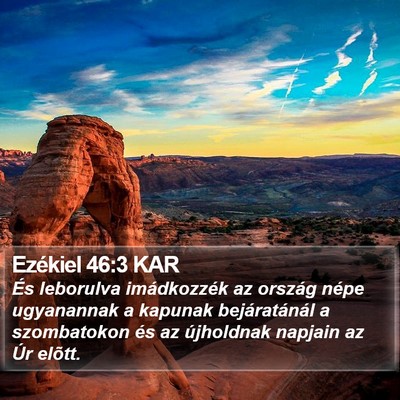 Ezékiel 46:3 KAR Bible Verse Image