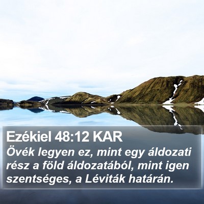 Ezékiel 48:12 KAR Bible Verse Image