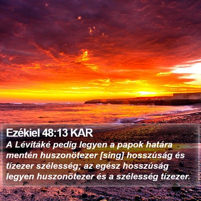 Ezékiel 48:13 KAR Bible Verse Image