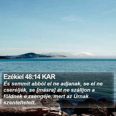 Ezékiel 48:14 KAR Bible Verse Image