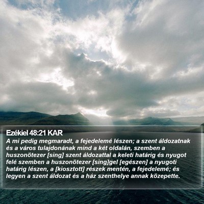 Ezékiel 48:21 KAR Bible Verse Image